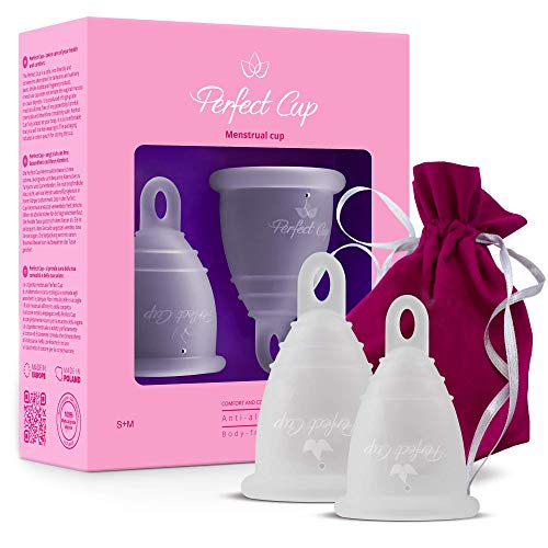 Menstruationstasse Perfect Cup - Tranasparent, S+M