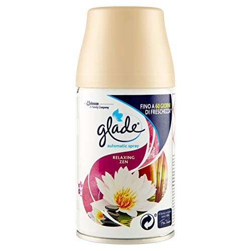 Glade Automatic Spray Ricarica, Profumatore Per Ambienti, Fragranza Relaxing Zen, 1 Confezione Da 1 Ricarica Da 269 Ml