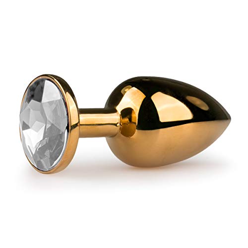 Easytoys Et121Clr Plug Anale Di Metallo Diamante Trasparente, Oro - 1 Prodotto