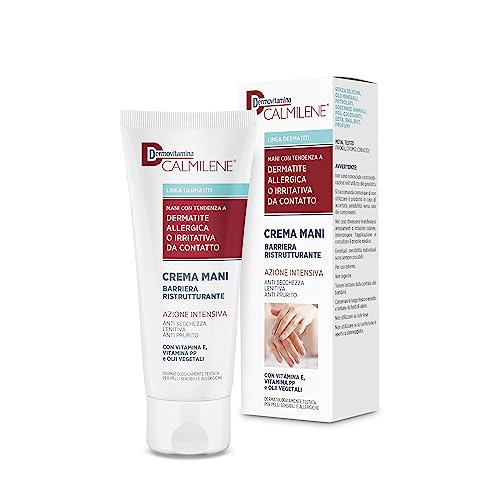 Calmilene Crema Mani Barriera Ristrutturante - Crema Mani - Per Le Pelli Secche E Screpolate - Per Mani Con Tendenza A Dermatite Allergica O Irritativ