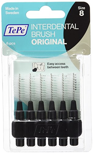 Tepe, Set Di Spazzolini Interdentali, 1,5 Mm, Nero, Confezione Da 6 Pezzi