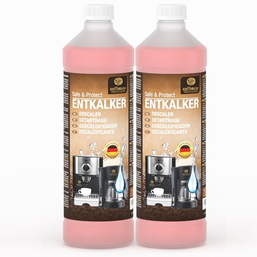 Coffeeano 2 Decalcificanti Da 750 Ml Per Macchine Da Caffè E Macchine Da Caffè, 12 Applicazioni, Per Delonghi, Siemens, Eq Series, Jura, Krups, Bosch,