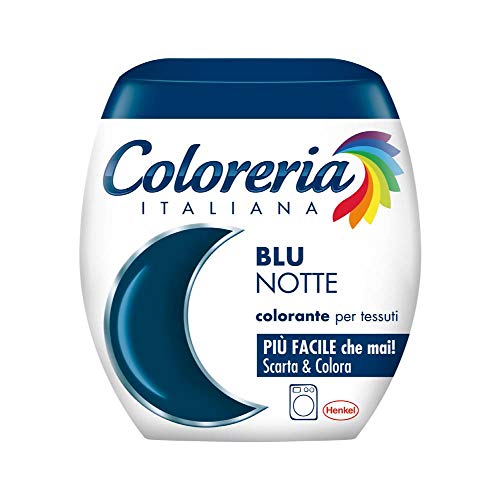 Coloreria Italiana Grey Colorante Tessuti E Vestiti In Lavatrice, Colore Blu Notte, 1 Confezione, 350G