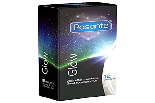 Pasante - Pasante Glow In The Dark Fluorescent Condoms - 12 Pieces, 12 Unità, 1