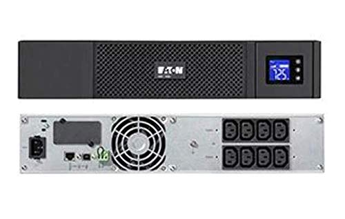 Eaton Ups 5Sc 1500 Rack2U - Gruppo Di Continuità - 5Sc1500Ir - 1500Va (8 Prese Schuko) - Regolazione Della Tensione (Avr), Display E Interfaccia Usb (