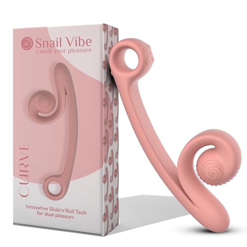 Snail Vibe Curve Vibratore Pesca Rosa 12Cm