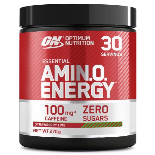 Optimum Nutrition Amino Energy, Integratore Pre-Allenamento In Polvere Con Aminoacidi, Bcaa, L-Glutammina E L-Leucina, Energy Drink Con Vitamina C E C