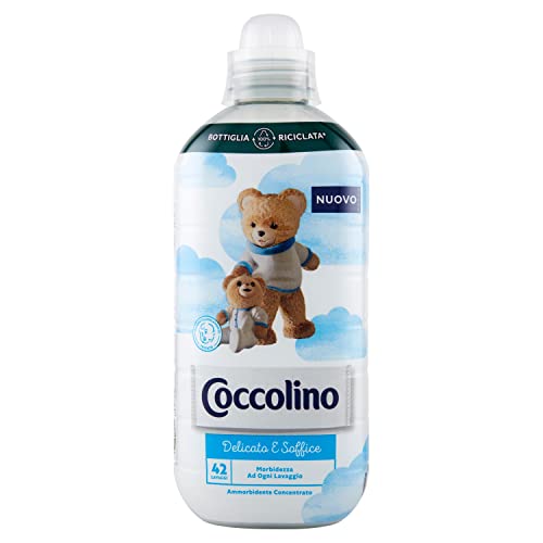 Coccolino Ammorbidente Concentrato Delicato E Soffice, Ammorbidente Lavatrice Ipoallergenico E Dermatologicamente Testato, Formato Fino A 42 Lavaggi,