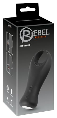 Rebel Vibratore Ribelle Per Cazzi Argento Nero
