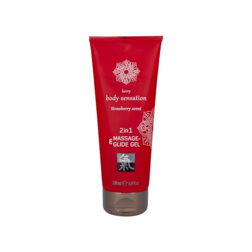 Shiatsu Massage- & Glide Gel 2 In 1 - Fragola - 260 G