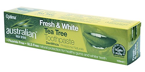 Dentifricio Al Tea Tree Australian Tea Tree, Purificante, Vegano, Senza Crudeltà, Senza Fluoro, Fresco E Bianco, Naturale, 100Ml