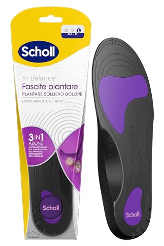Scholl In-Balance Plantare Sollievo Dolore Fascite Plantare, Plantari Con Arco Plantare Rinforzato E Supporto Sul Tallone Per Alleviare Il Dolore, Tag