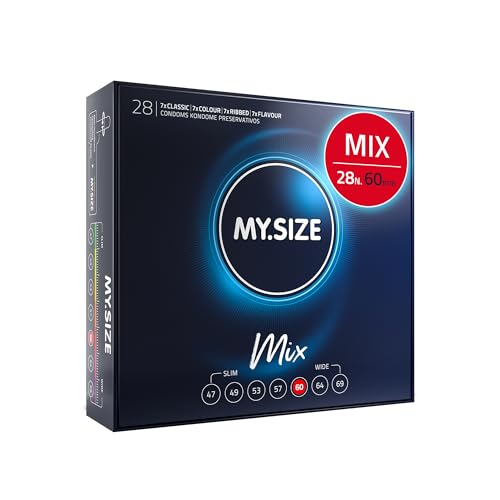 My.Size Mix Preservativi Misura 5, 60 Mm, Confezione Grande, 28 Pezzi