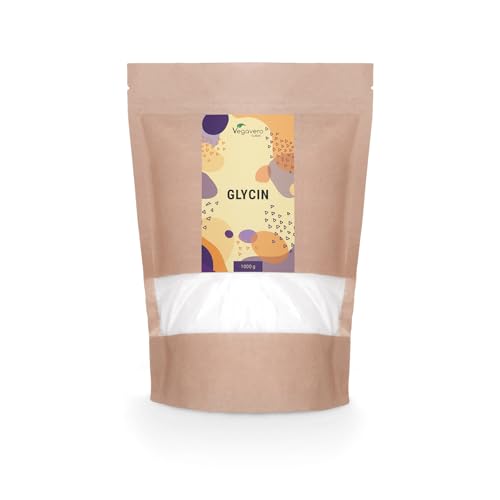 Glicina Vegavero® | 1000 G (1 Kg) In Cristalli | 100% L-Glicina Pura | Senza Additivi | Integratore Per Dormire Meglio E Per Articolazioni | Con Misur