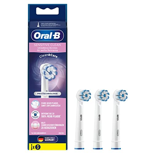 Cepillo Dental Braun Oral-B Toothbrush Heads Sensitive Clean 3Pcs