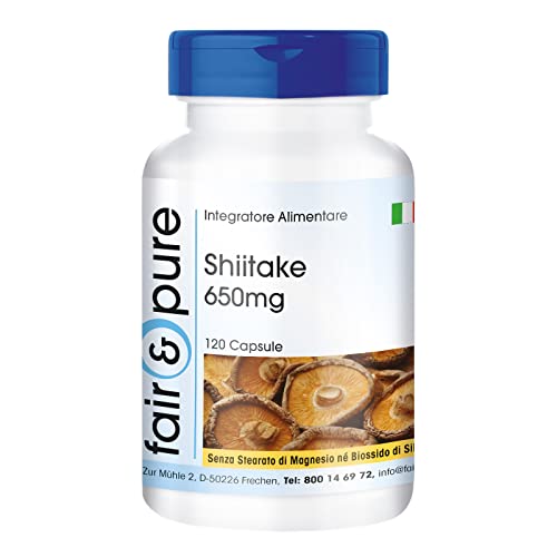 Fair & Pure® - Shiitake 650Mg In Capsule - Lentinula Edodes Vegan - 120 Capsule