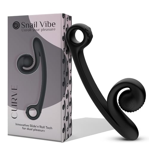 Snail Vibe Curve Vibratore Nero 12Cm