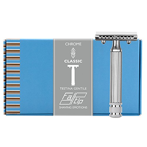 Fatip 42122 Classic - Rasoio Di Sicurezza Con Testina Gentile, Cromato, Grande