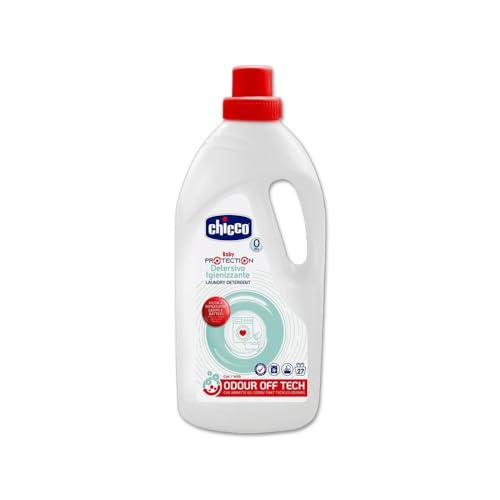 Chicco Baby Protection Detersivo Bucato Igienizzante Per I Vestiti Del Bambino E Della Famiglia, Abbatte Gli Odori, 0+ Mesi - 1.5 Litri