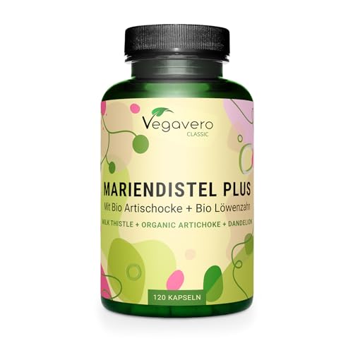 Cardo Mariano + Tarassaco Bio + Carciofo Bio | 80% Silimarina | 120 Capsule | Depurativo E Disintossicante Fegato | 2,5% Cinarina E 4% Acido Clorogeni