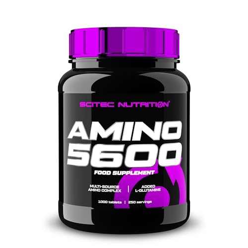 Scitec Nutrition Amino 5600 Compresse, Aminoacidi Essenziali E Bcaa Con L-Glutammina, Per Supportare Il Recupero E La Crescita Muscolare, Formula A Ba
