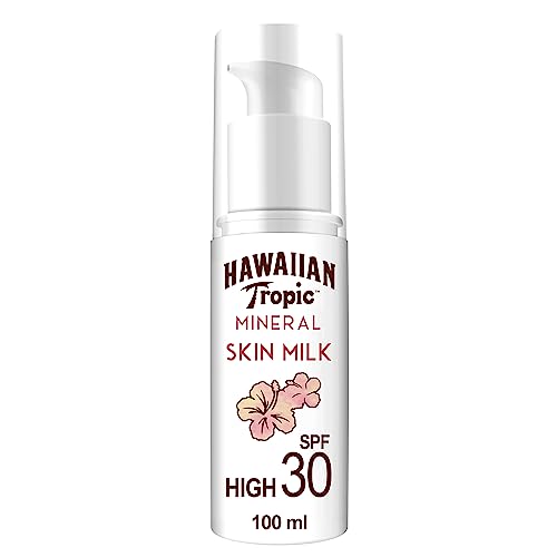 Hawaiian Tropic Mineral Sun Milk Lotion Spf30, Lozione Solare Con 100% Filtri Protettivi Minerali - 100 Ml