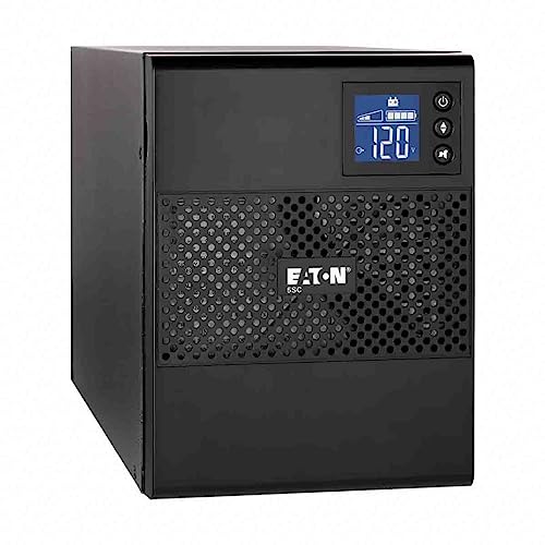 Eaton Ups 5Sc 500I Tower - Gruppo Di Continuità Interattivo (Ups) - 5Sc500I - 500Va (4 Prese Schuko) - Regolazione Della Tensione (Avr), Display E Int