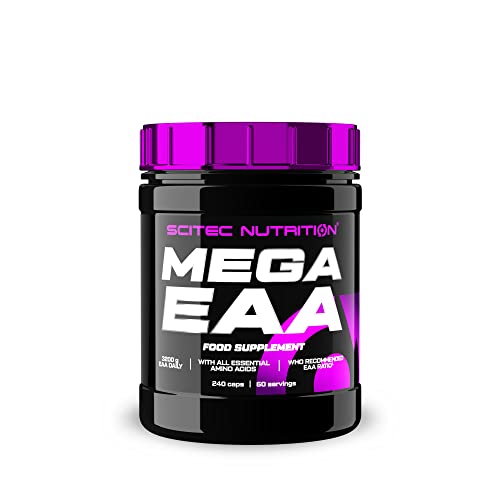 Scitec Nutrition Mega Eaa - 3200 Mg Capsule Giornaliere Di Aminoacidi Essenziali - Supporto Proteico Per Gli Atleti, 240 Capsule