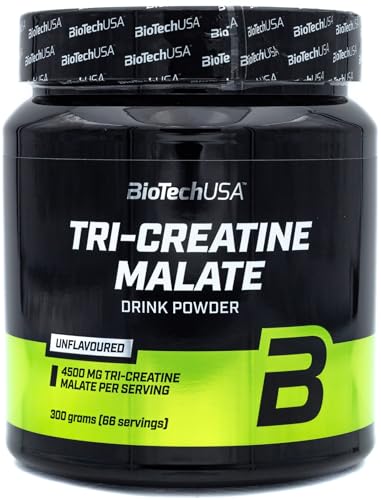 Biotechusa Tri-Creatine Malate | 4500Mg Tripla Creatina Composta | Senza Glutine | Per Migliorare Le Prestazioni Fisiche Negli Allenamenti Ad Alta Int