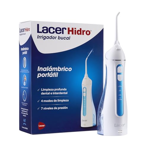 Lacer Idro - Irrigatore Orale Portatile E Wireless, Con 2 Ricariche, Pulizia Interdentale Rapida Ed Efficace, 4 Modalità Di Pulizia, 7 Livelli Di Pres