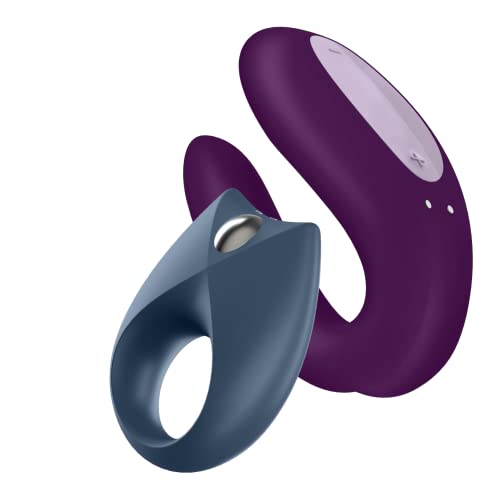 Satisfyer 'Partnerbox 2', Inclusi Sex Toy Compatibili Con App, Double Joy, Royal One, Ricaricabili, Impermeabili, Silicone Delicato Sulla Pelle