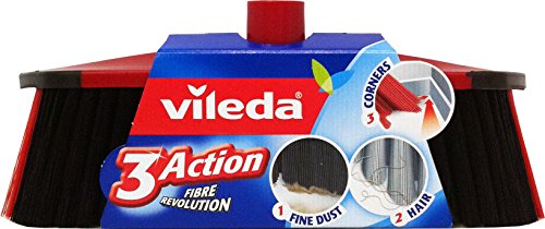 6 X Vileda Scopa 3 Action Senza Manico