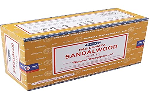 Satya Bastoncini Di Incenso, Nero, Legno Di Sandalo