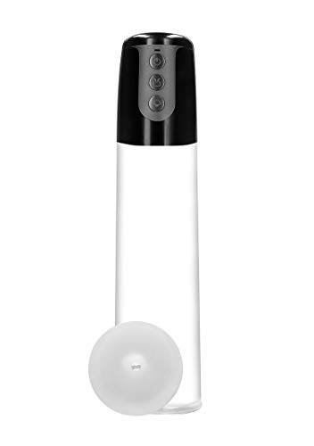 Shots Pumped - Automatic Cyber Pump With Masturbation Sleeve - Transparent