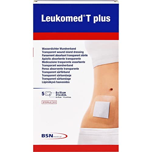 Leukomed T Plus Apósitos 8Cm X 15Cm - 5 Unidades