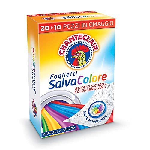 Chanteclair - Foglietti Salvacolore, Bucato Sicuro E Colori Brillanti - Super Assorbenti, Efficaci A Freddo