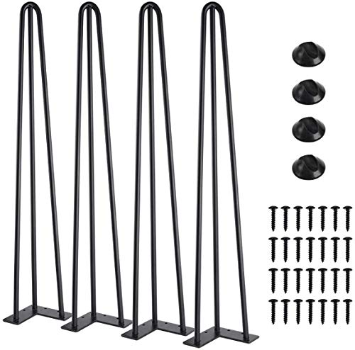 Catalpa Blume - Set Di 4 Gambe Da Tavolo In 72 Cm Con 3 Aste Ciascuna, In Acciaio