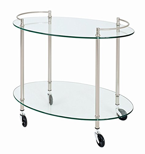 Haku Möbel Carrello Di Servizio, Metallo, Effetto Acciaio Inossidabile, L 68 X P 46 X A 63 Cm