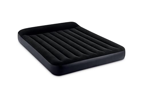 Intex 64150Nd - Materasso Dura-Beam Pillow Rest Matrimoniale Con Pompa Elettrica Incorporata, 152X203X25 Cm