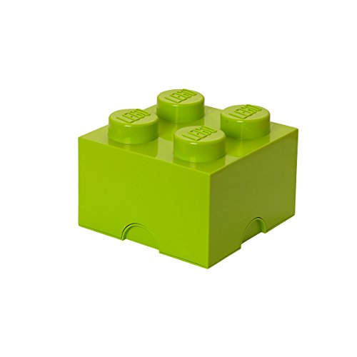 Room Copenhagen Classic Mattoncino Bottoncini,Contenitore Impilabile Litri, Verde Lime