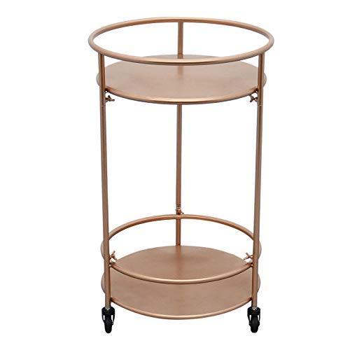 Monstershop - Carrello Porta Bevande Da Bar Trolley Da Cocktail Per Salotto Bar Ristoranti In Stile Art Deco Telaio In Ferro Finitura In Colori Metall