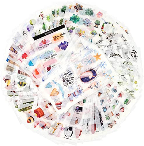 72 Fogli Adesivo Per Scrapbooking Washi Adesivo Adesivo Decorativo Adesivo Pianificatore Adesivo Ufficiale Per Adulti Per Diary Album Creazione Di Car