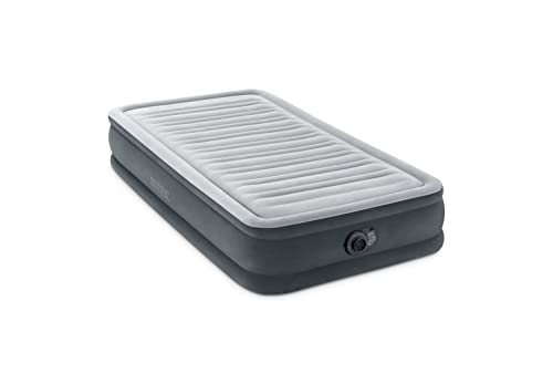Intex 67766Nd - Materasso Dura-Beam Comfort Plush Singolo Con Pompa Elettrica Incorporata, 99X191X33 Cm