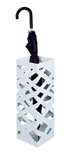 Haku Möbel Portaombrelli, Metallo, Bianco, L 16 X P 16 X A 48 Cm