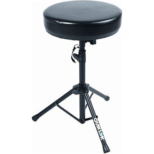 Quik Lok - Bx/6 Sgabello Serie Basic Sgabello Ideale Per Tastieristi E Batteristi, Con Seduta Rotonda, Regolabile In Altezza (7 Posizioni) 59/80 Cm, C