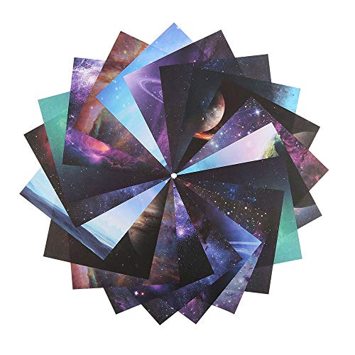 Origami,Bella Sky Origami Multicolor Square Craft Carta 140 Fogli,Origami Per Bambini,Mille Origami Di Gru Di Carta,10 Diversi Pattern (15 * 15 Cm)