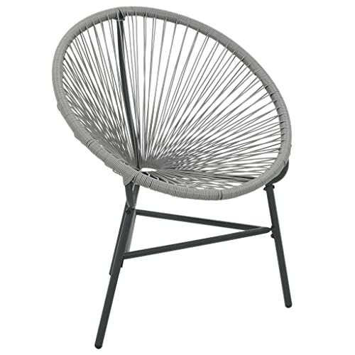 Vidaxl Sedia Acapulco Da Giardino Polyrattan 69X66X87Cm Grigio Seduta Poltrona