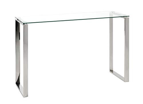 Haku Möbel Consolle, Acciaio Inossidabile, Acciaio Inossidabile, L 120 X P 40 X A 78 Cm