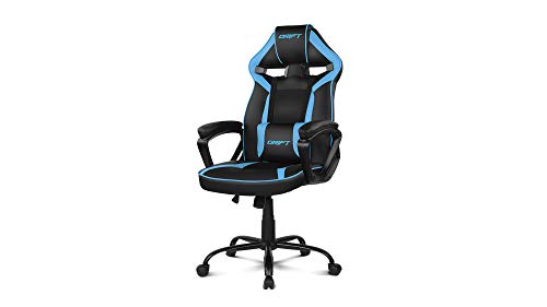 Drift Gaming Chair - Dr50Bl - Sedia Da Gioco Professionale, Regolabile In Altezza, Seduta A Dondolo, Braccioli Imbottiti, Similpelle, 67 X 122-131 X 6