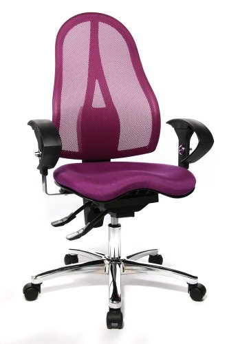 Topstar St19Ug03 Sitness 15 Sedia Girevole, Lilla, Tessuto